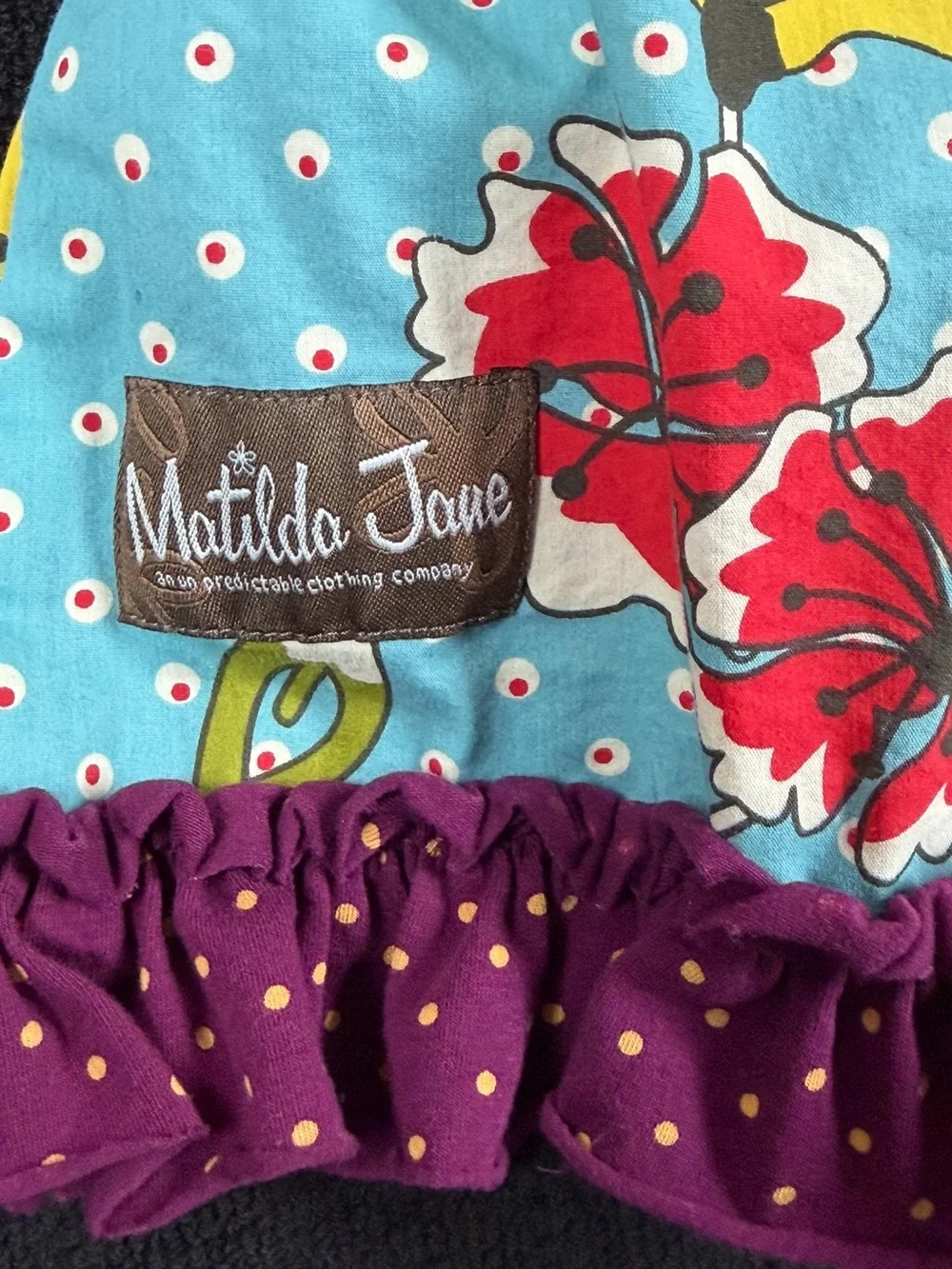 MATILDA JANE Paint by Numbers Dot Hot Air Balloon Apron Dress - 12M